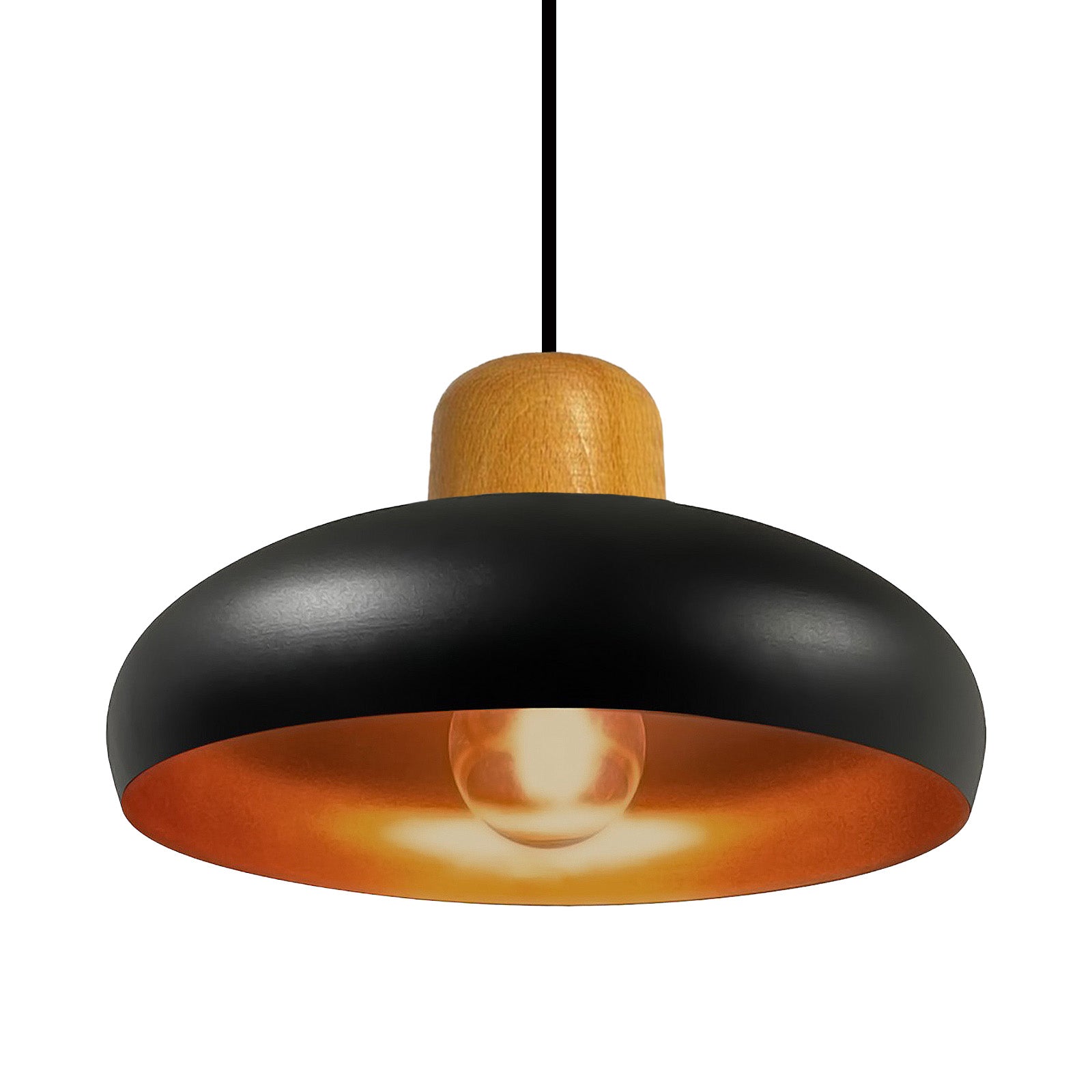 Bamyum Androa Hängelampe Metall Ø40 cm 1 flamming Vintage Pendelleuchte